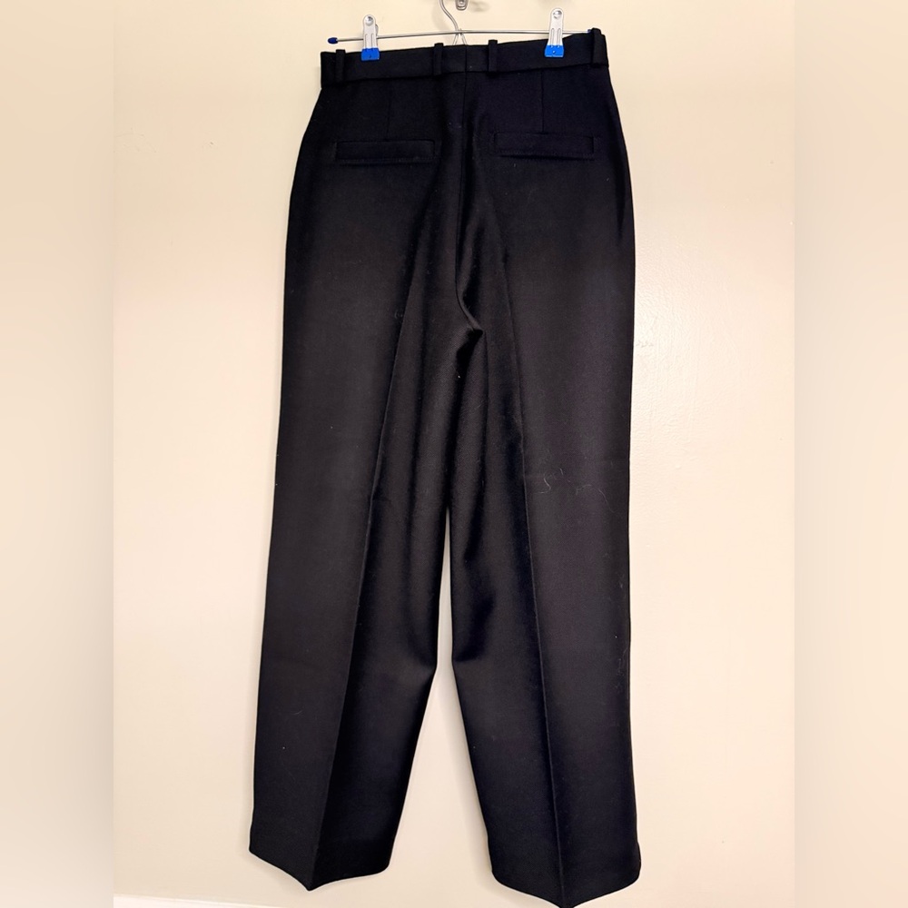 Sandro Paris Elegant Black Women's Pantsuit wool/ acrylic blend size40 - Picture 3 of 13